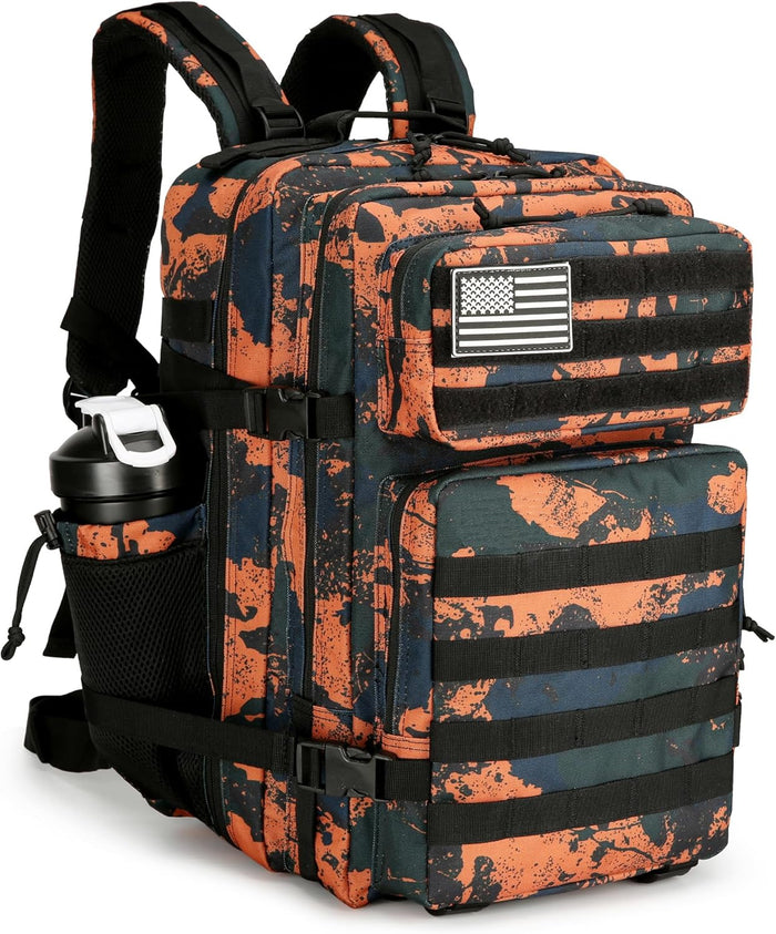 45L Military Tactical Backpack Hiking Backpacks Tactical Gear Camo Back Pack Army Molle Bag Rucksack Fitness Daypack