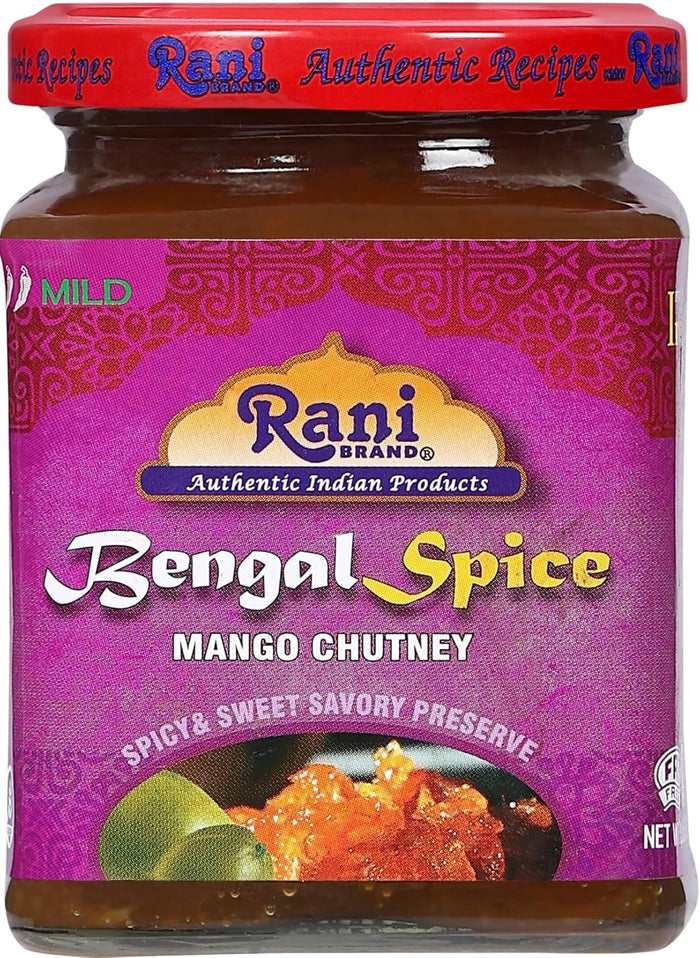 Rani Sweet Mango Chutney (Indian Preserve) 12.3oz (350g) Glass Jar, Ready to eat, Vegan ~ Gluten Free, All Natural, NON-GMO