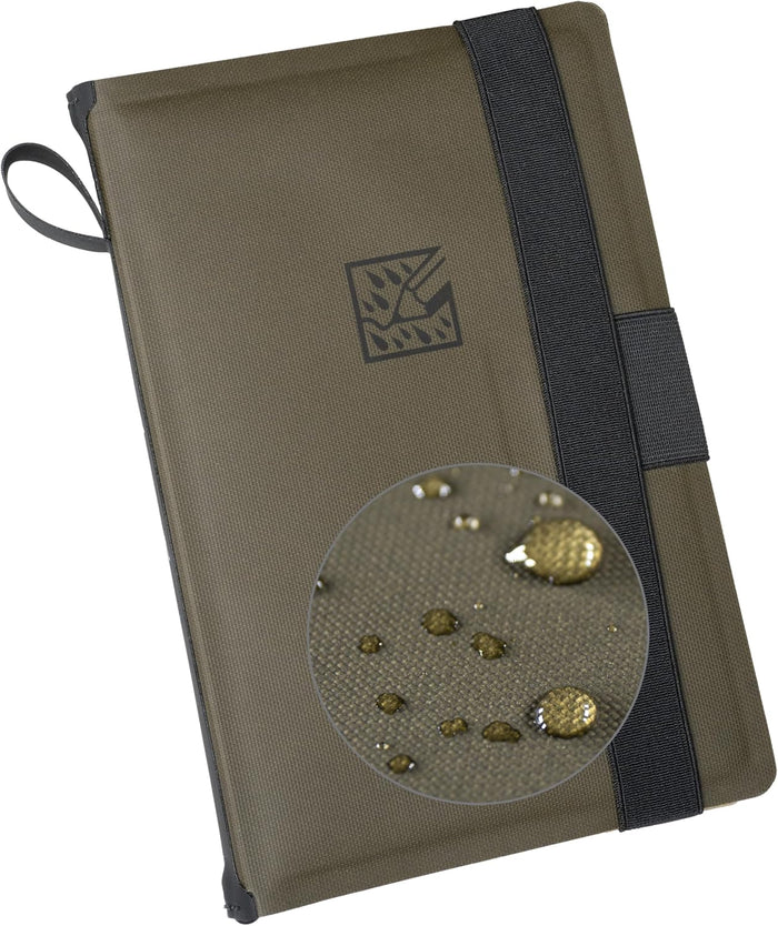 Rite in the Rain Weatherproof Side Spiral Kit: TPU Fabric Cover, 4.625" x 7" Black Notebook, and Tough Mechanical Pencil (No. M973-KIT)