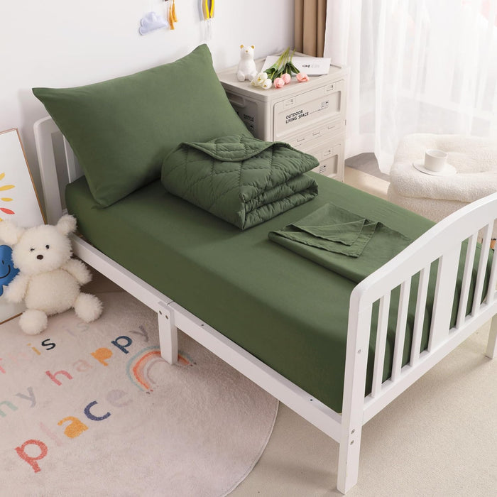 NTBAY Twin Comforter Set with Sheets, 5 Pieces Soft and Breathable Bedding Set, Twin Bed in a Bag, Down Alternative Comforter Set Solid Color All Season, Kids Bedding Set, Aqua