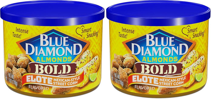 Blue Diamond Almonds, Made with Mike’s Hot Honey Infused with Chilies For a Perfect Sweet and Spicy Snack Nut Combination, 6oz. Can