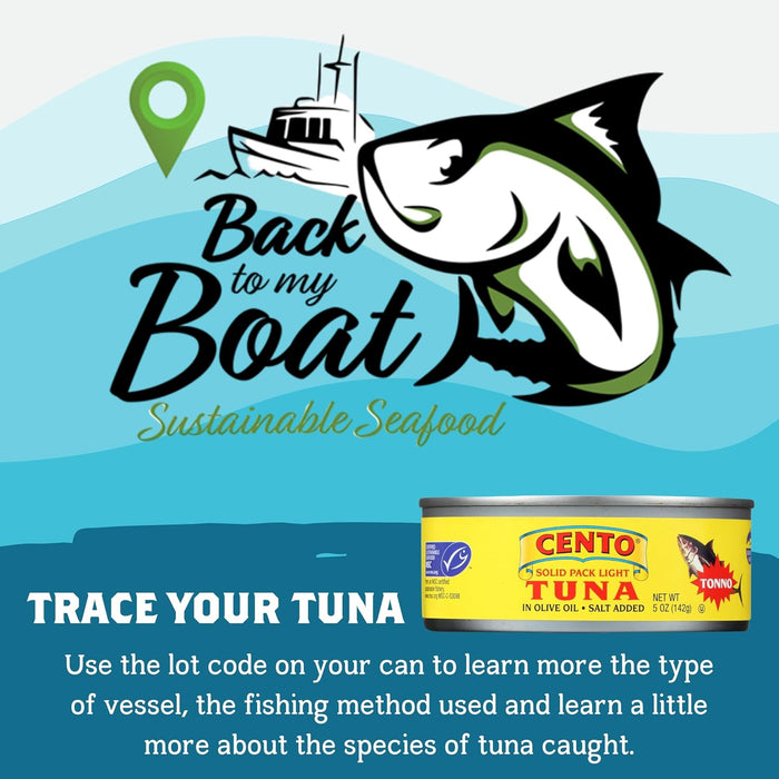 Cento Solid Packed Tuna in Olive Oil, 5 Ounce (Pack of 12)