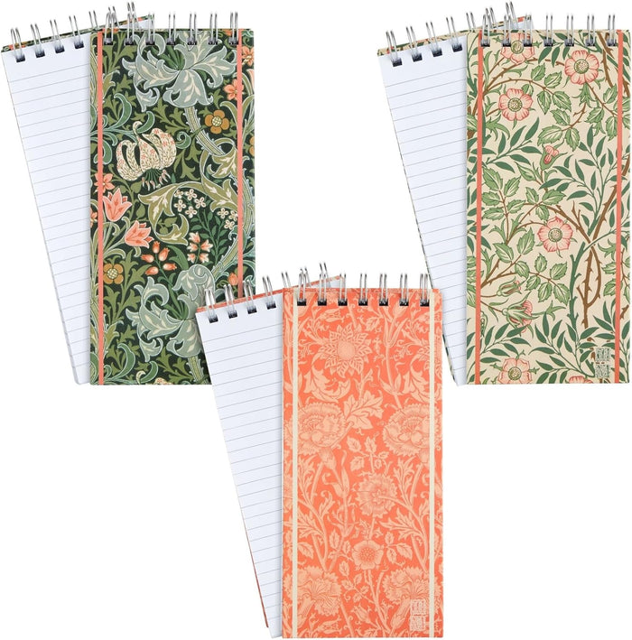 The Gifted Stationery Hardcover Spiral-Bound Notebook Pack - Top-Bound Spiral Notepads - Grocery List Notebook - Office & School Notepads - 8.4 x 3.75 in, 100 Sheets/200 Pages, Pack of 3