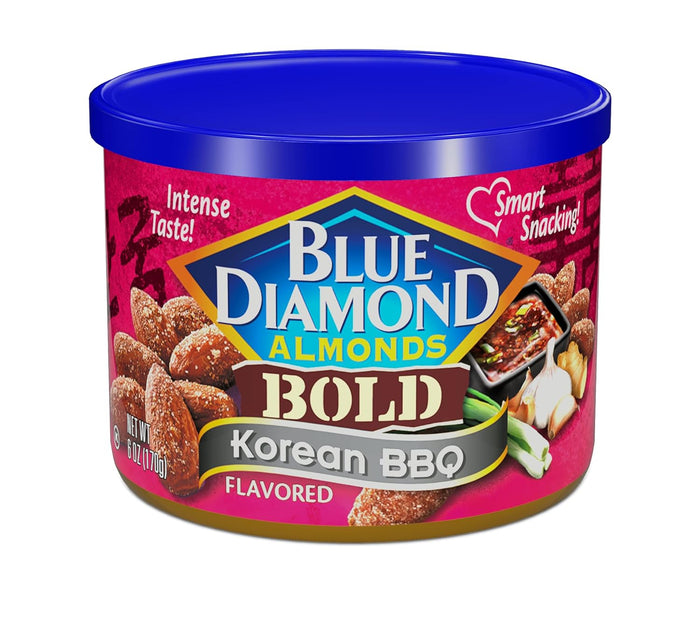 Blue Diamond Almonds, Snack Nut Flavored Honey Butter perfect for on-the-go and snacking, 6 Ounce Can