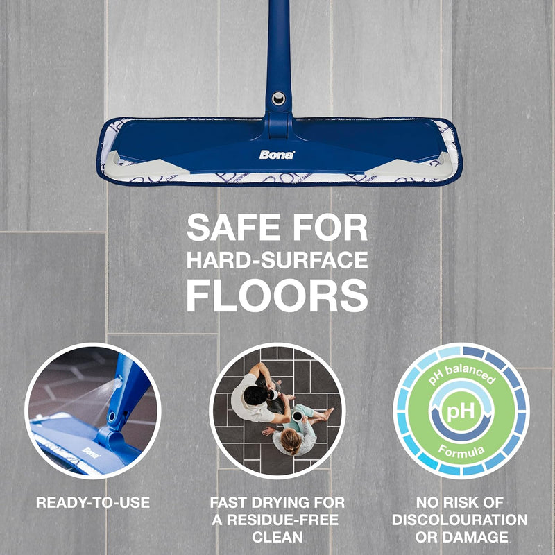 Bona Premium Pet Floor Care Microfiber Mop Kit | Cleans Dog, Cat, Puppy & Kitty Paw Marks, Urine Stains, Odors, Dirt & Hair | Anti-Bacterial, Pet-Safe, Scratch-Resistant for Stone & Wood