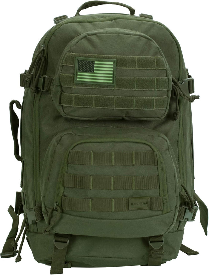 Rockland Military Tactical Laptop Backpack, Black, Large