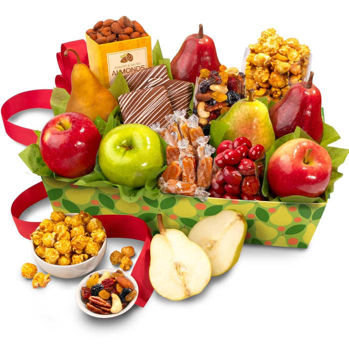 Happy Birthday Orchard Delight Fruit and Gourmet Gift Basket