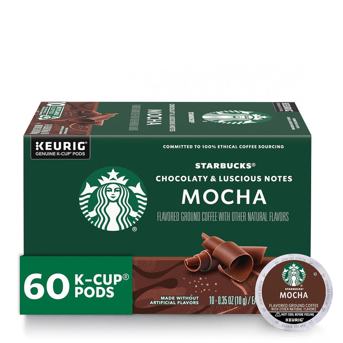 Starbucks K-Cup Coffee Pods, Naturally Flavored Coffee Variety Pack for Keurig Brewers, 100% Arabica, 1 Box (40 Pods)