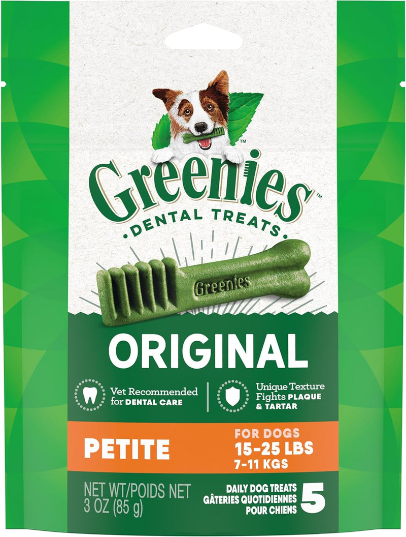 Greenies Original Petite Dental Dog Treats, 54 oz. Pack (90 Treats)