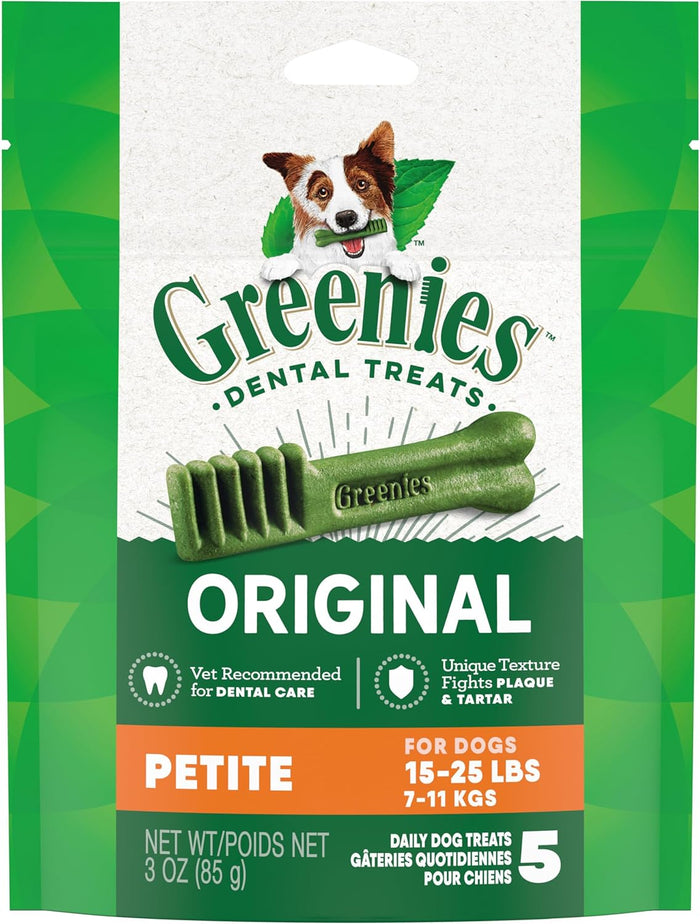 Greenies Original Petite Dental Dog Treats, 54 oz. Pack (90 Treats)