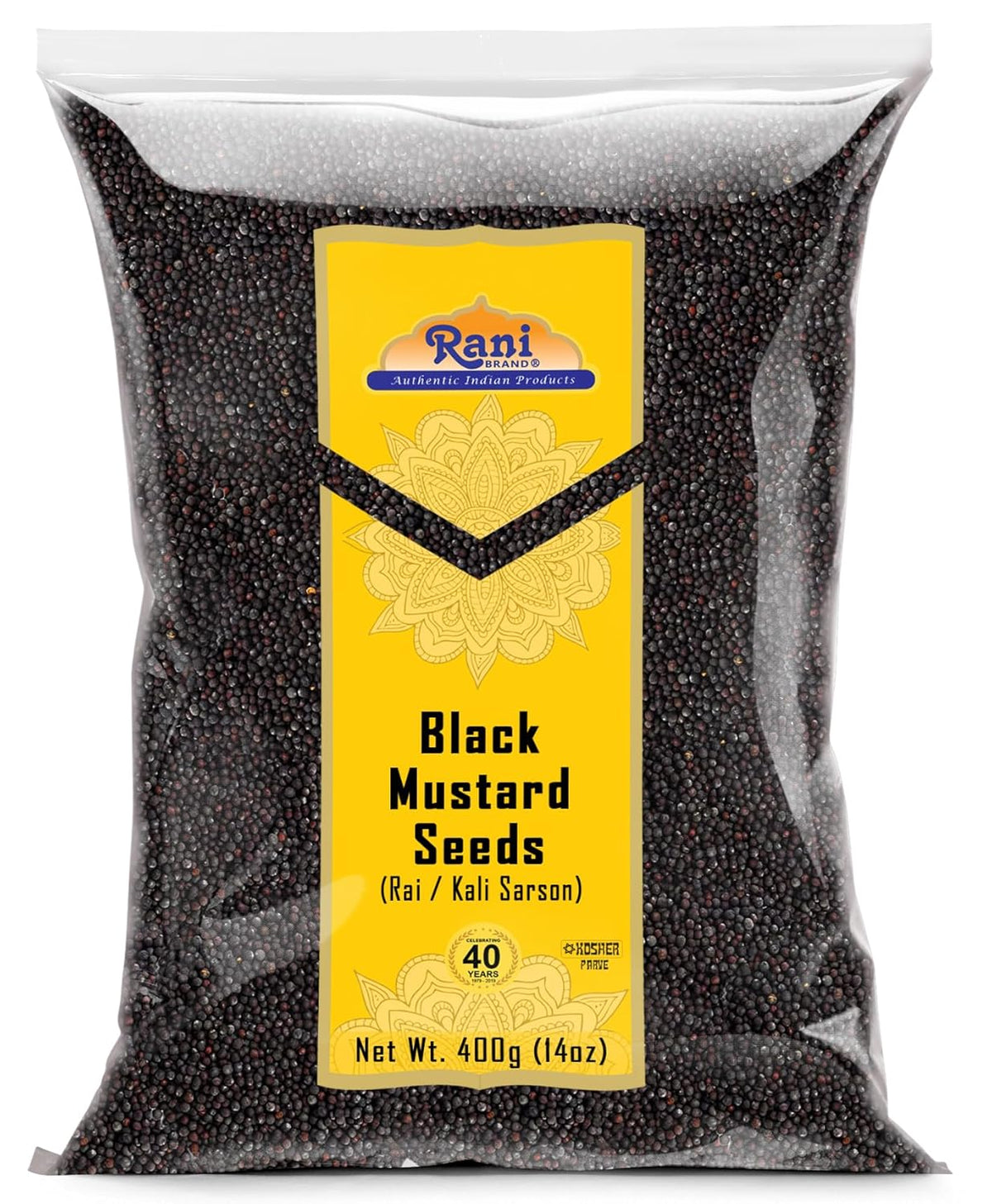 Rani Black Mustard Seeds Whole Spice (Kali Rai) 3.5oz (100g) ~ All Natural | Gluten Friendly | NON-GMO | Kosher | Vegan | Indian Origin