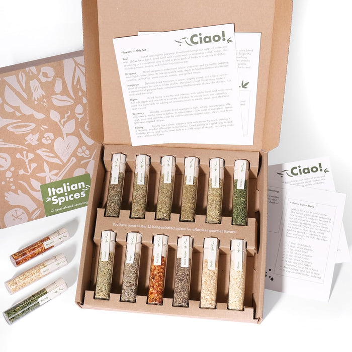 Craftly 12 Mexican Spices Gift Set | Mexican Seasoning Gift Set for Cooking - Perfect for Tacos, Fajitas and More | Birthday Gift for Him & Her | Gift set for Men, Women