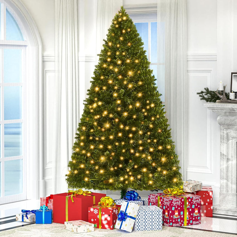 LEVELEVE Premium 6FT Artificial Holiday Christmas Tree w/800 Branch Tips,250 LED Lights for Home,Office,Party Decoration