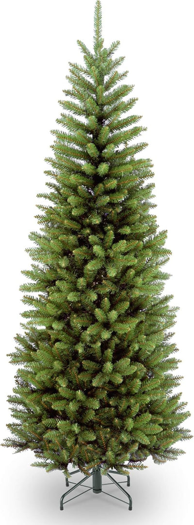 National Tree Company Artificial Slim Christmas Tree, Green, Kingswood Fir, Includes Stand, 6 Feet