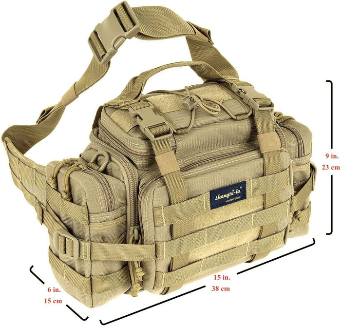 SHANGRI-LA Tactical Range Bag Outdoor Sling Backpack Hiking Fanny Waist Pack
