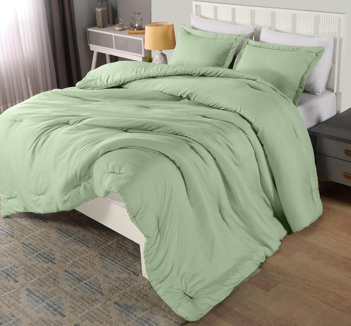 Utopia Bedding Queen Comforter Set Grey, Comforters Queen Size 3 Pieces Bedding Comforters Sets, Down Alternative Soft Bed Set, 1 Comforter (88 x 88 inches) 2 Pillow Shams (20 x 26 inches)
