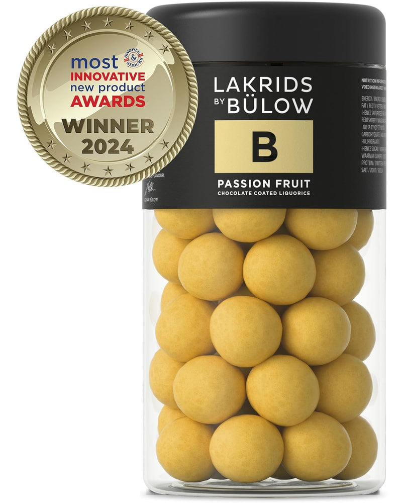 LAKRIDS BY BÜLOW - D - Salt & Caramel - 10.4 oz - Chocolate Coated Gourmet Licorice - Authentic Scandinavian Candy Produced in Denmark
