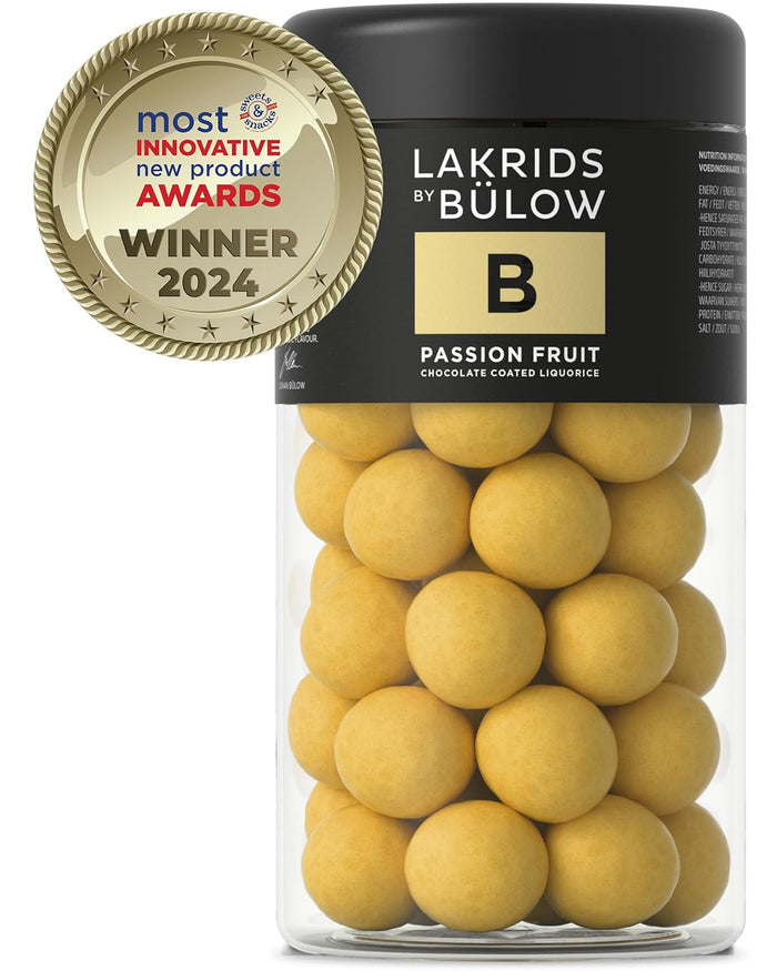 LAKRIDS BY BÜLOW - D - Salt & Caramel - 10.4 oz - Chocolate Coated Gourmet Licorice - Authentic Scandinavian Candy Produced in Denmark