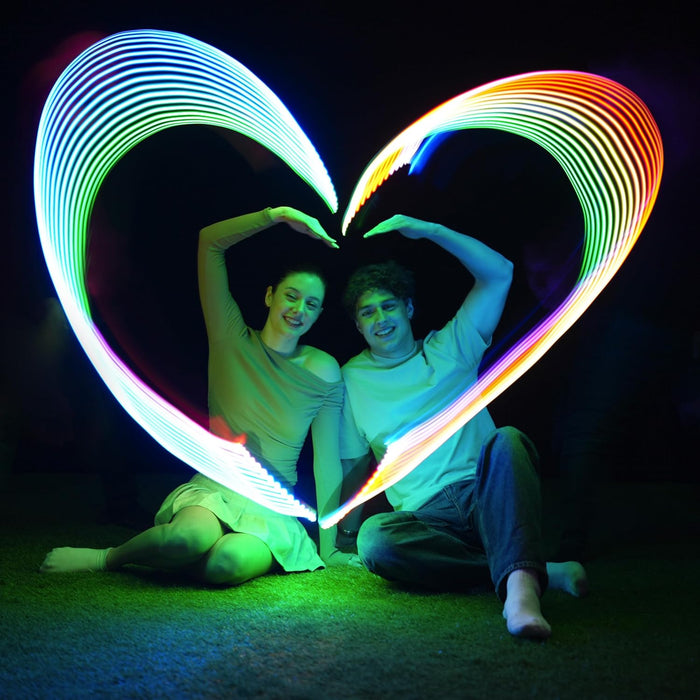 TOSY Flying Ring - 12 Monocolor LEDs, Super Bright, Lost Mode, Auto Light Up, Christmas Stocking Stuffers Gift for Kid/Teen/Boy/Girl, Safe, Waterproof, Pool/Beach/Camping Toy (Green)