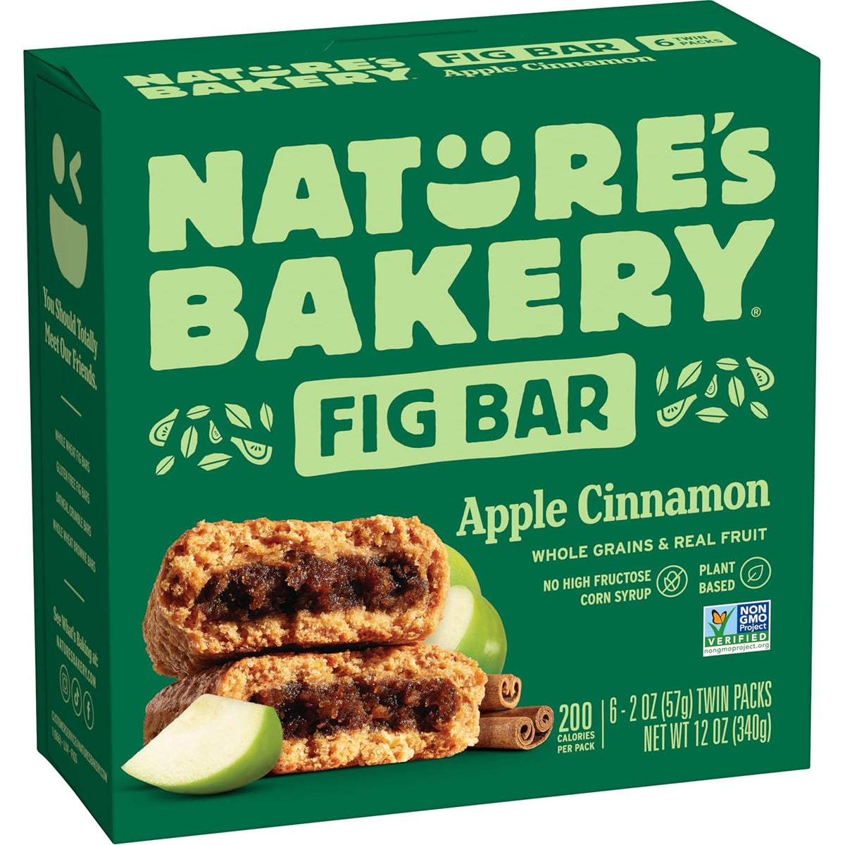 Nature's Bakery Whole Wheat Fig Bars, Real Fruit, Strawberry, 12 Twin packs