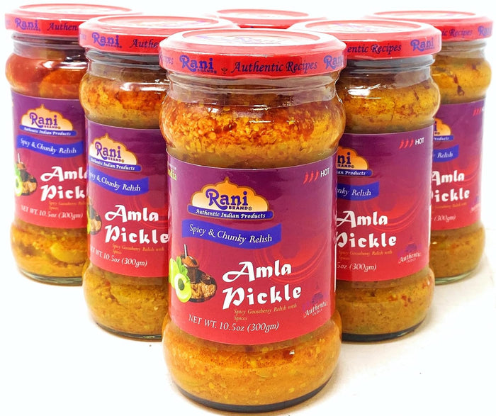 Rani Amla Murabba (Indian Gooseberries in Sugar Syrup) 17.5oz (1.1lbs) 500g Glass Jar ~ All Natural | Vegan | Gluten Free | NON-GMO | No Colors | Popular Indian Condiment, Indian Origin