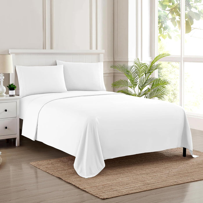 Full Size Sheet Sets - Breathable Luxury Sheets with Full Elastic & Secure Corner Straps Built In - 1800 Supreme Collection Extra Soft Deep Pocket Bedding Set, Sheet Set, Full, Red