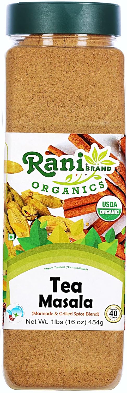 Rani Tea (Chai) Masala Indian Spice Blend 3.5oz (100g) ~ All Natural | Vegan | Gluten Friendly | Salt & Sugar Free | NON-GMO | No Colors | Indian Origin