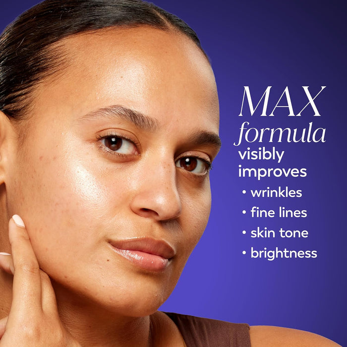 Olay Retinol Night Cream for Women, MAX, Anti-Aging Face Moisturizer, Fragrance-Free, Gift for Women, Non Greasy - Anti-Wrinkle, Hydrating Skin Care - Triple Collagen Cream, Niacinamide, 1.7oz