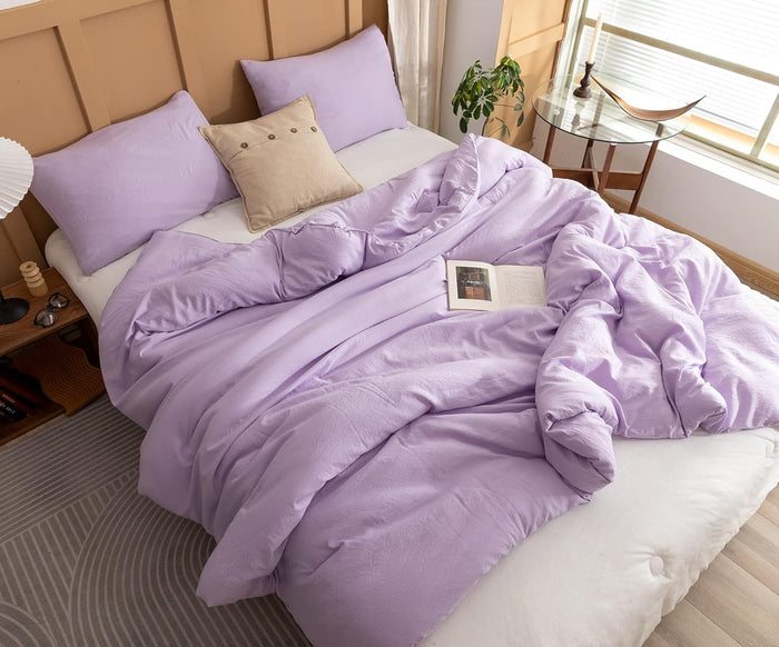 ROSGONIA Oversized Queen Comforter Beige, 3pcs (1 Comforter & 2 Pillowcases) Lightweight Oversized Queen Comforter Sets Bedding Blanket Quilts