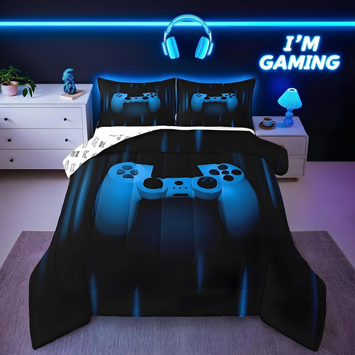 Feelyou Kids Construction Comforter Set Queen Size Bedding Sets for Boys Toddler Children Cartoon Excavator Tractor Comforter Set Construction Machinery Truck Duvet Set Baby Boys Vehicles Cars Bed Set