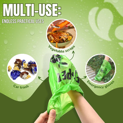 Pet N Pet 1080 Counts Green Poop Bags for Dogs, 41% Plant Based & 59% PE Extra Thick Dog Poop Bags Rolls, 9" x 13", Unscented Pet Waste Bag