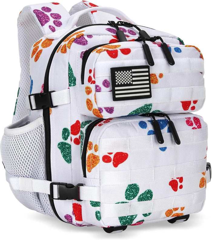 9L Mini Tactical Backpack for Men and Women, Tactical Backpack Small for Hiking, Small Tactical Bag (Purple Tie-Dye)