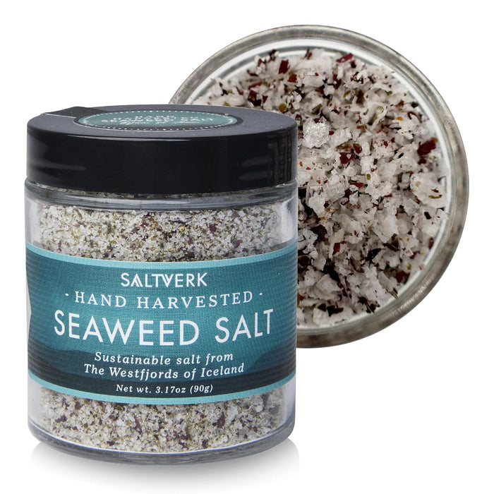 Saltverk Sea Salt - Gourmet, Icelandic, Hand Harvested and Sustainably Made - Arctic Thyme 2.82 Oz