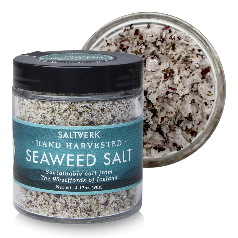 Saltverk Sea Salt - Gourmet, Icelandic, Hand Harvested and Sustainably Made - Arctic Thyme 2.82 Oz