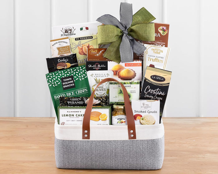 Wine Country Gift Baskets The Connoisseur Gourmet Gift Basket Food Gift Basket for Families College Students Appreciation Thank You Congratulations Get Well Soon Care Package