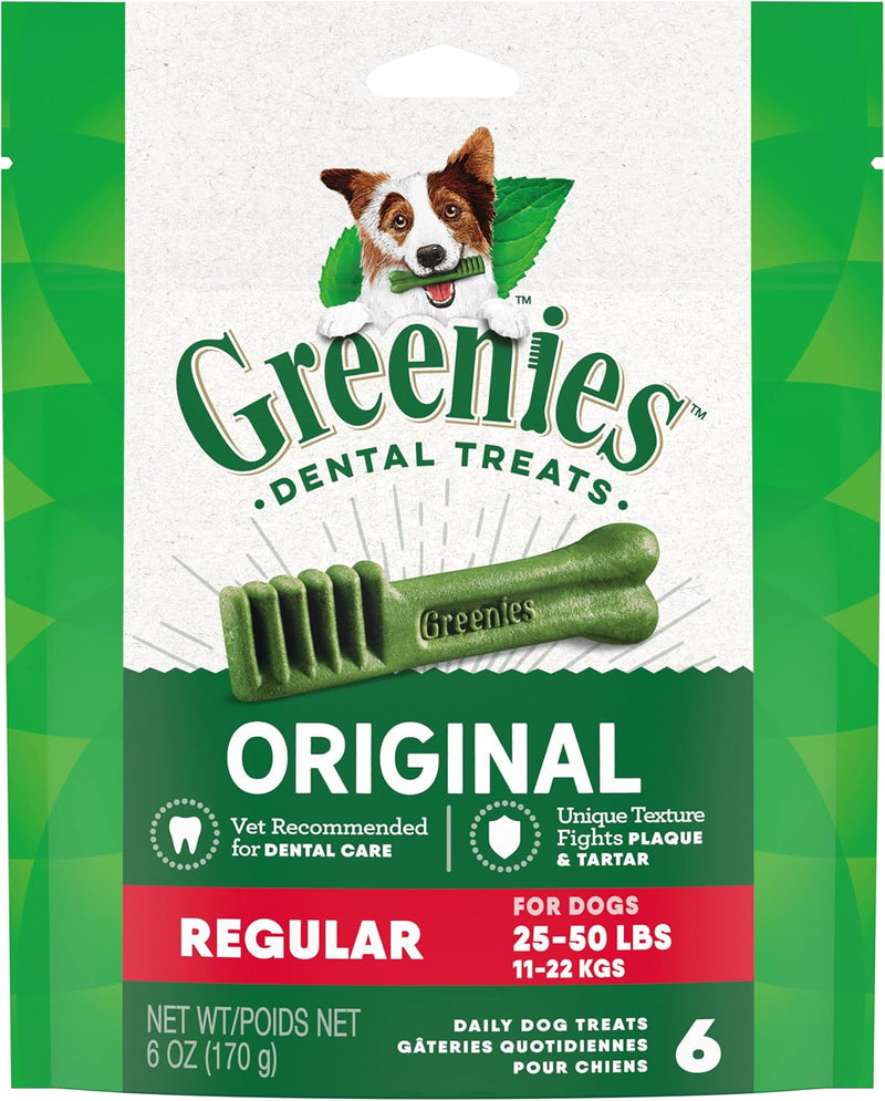 Greenies Original Regular Dental Dog Treats, 36 oz. Pack (36 Treats)