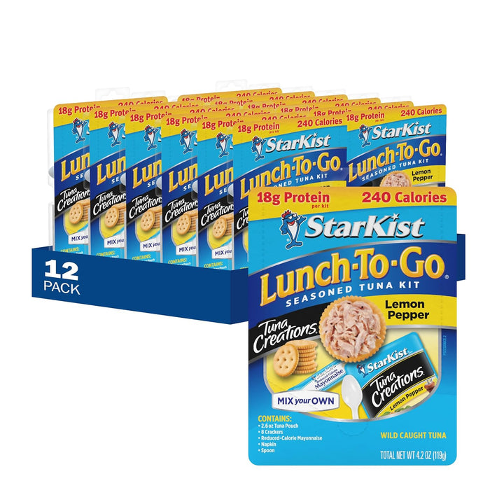 StarKist Lunch To-Go Chunk Light Pouch - Mix Your Own Tuna Salad - (Packaging 4.1 Ounce (Pack of 12)