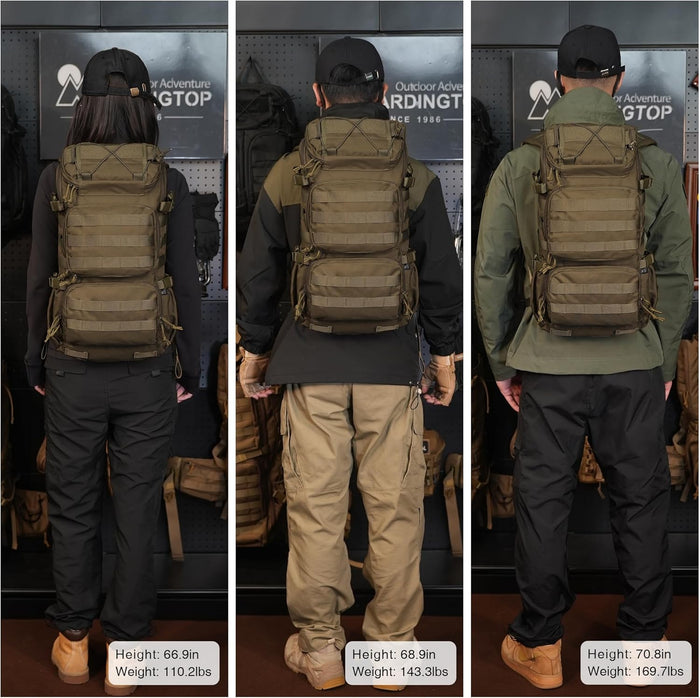 Mardingtop Tactical Backpacks Molle Hiking daypacks for Motorcycle Camping Hiking Military Traveling,25L Backpack