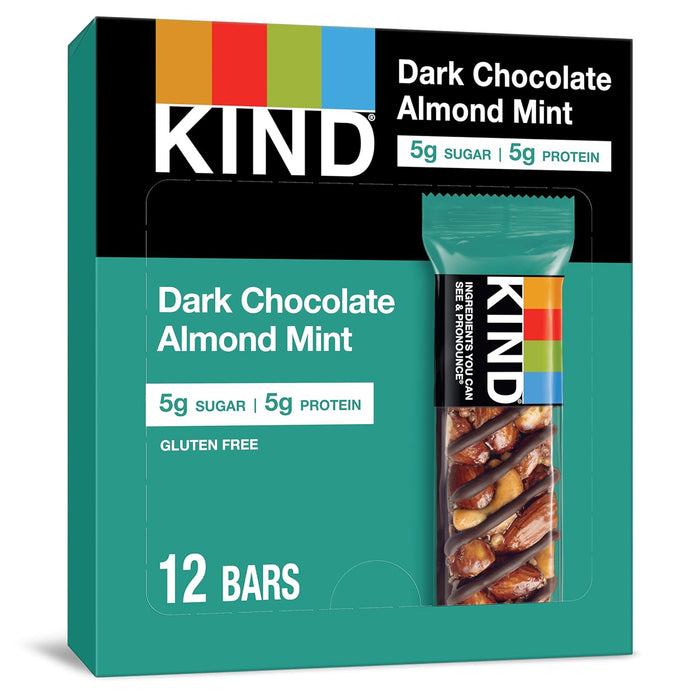 KIND Nut Bars, Caramel Almond & Sea Salt, Healthy Snacks, Gluten Free, Low Sugar, 6g Protein, 12 Count