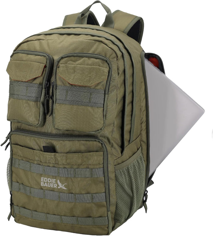 Eddie Bauer Cargo Tactical Backpack | Adventure | Heavy Duty | Outdoor | Water Resistant | 600D Polyester