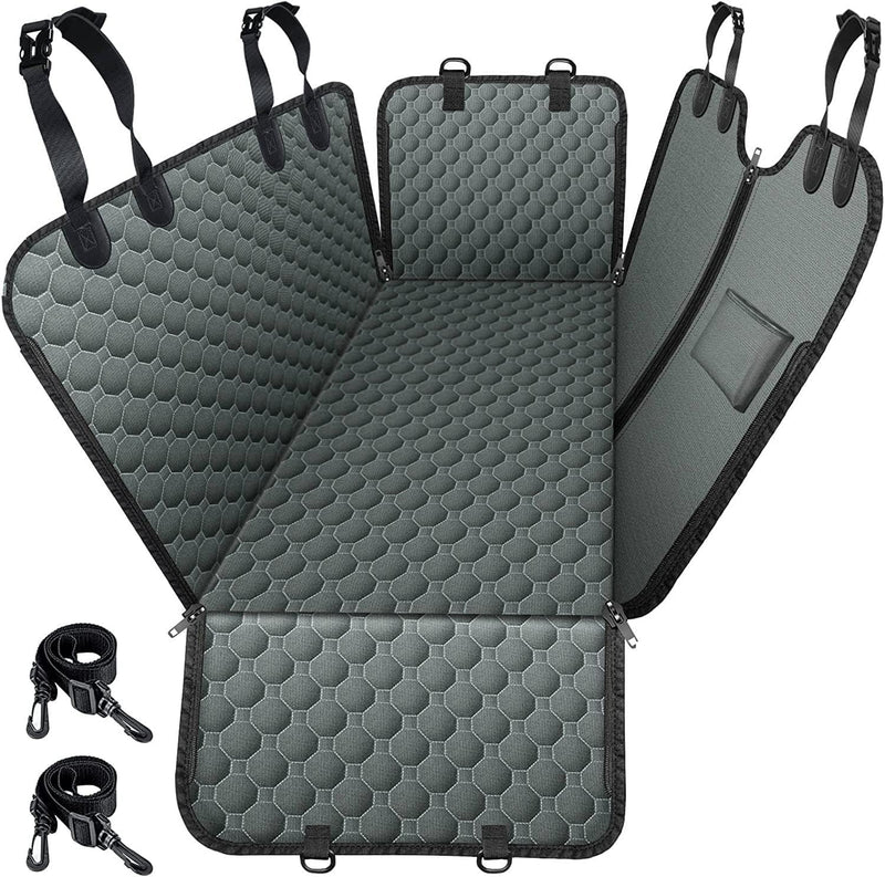 Mancro Dog Car Seat Cover for Back Seat, 2025 Upgraded 600D Heavy Duty Waterproof & Scratch-Resistant Dog Hammock for Car, Back Seat Pet Cover for Dogs with Sedan, Trucks and SUVs, Standard, Black