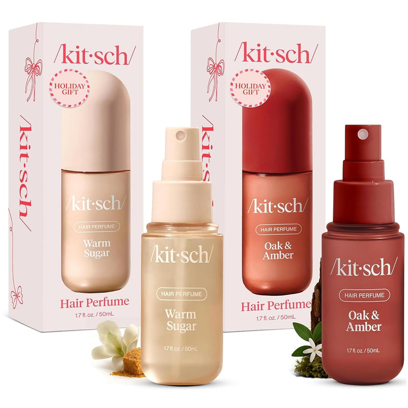 Kitsch Hair Perfume for Women - Warm Sugar | Clean, Deodorizing & Patented Odor-Eliminating Technology Hair Spray & Body Mist - Freshen Hair, Body & Pillows - Pink Grapefruit & Vanilla Scent - 50mL