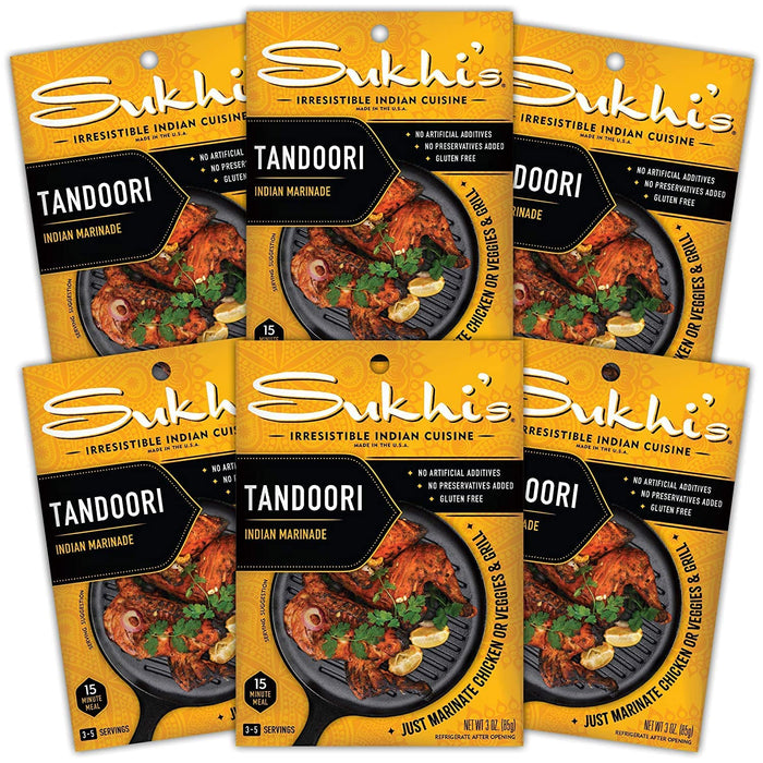 Sukhi's Indian Curry Sauce - Coconut Curry Sauce 3oz (Pack of 6) 84 Servings - Gluten Free Indian Sauce Indian Simmer Sauce