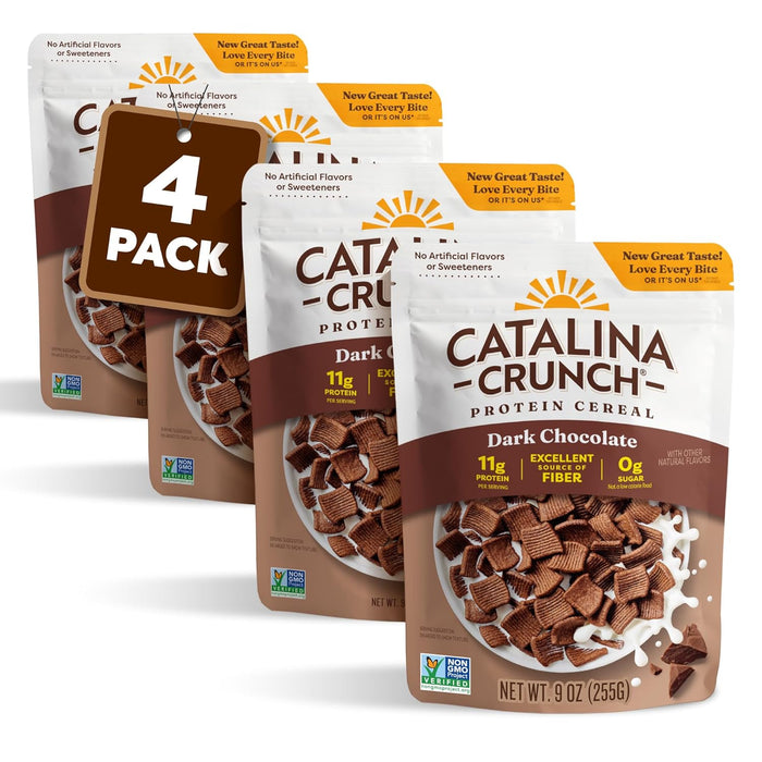 Catalina Crunch Protein Cereal | Sugar Free Breakfast Cereal with 11g of Protein | Gluten Free, Keto Friendly | Cinnamon Toast - 9 oz. Bag (Pack of 1)