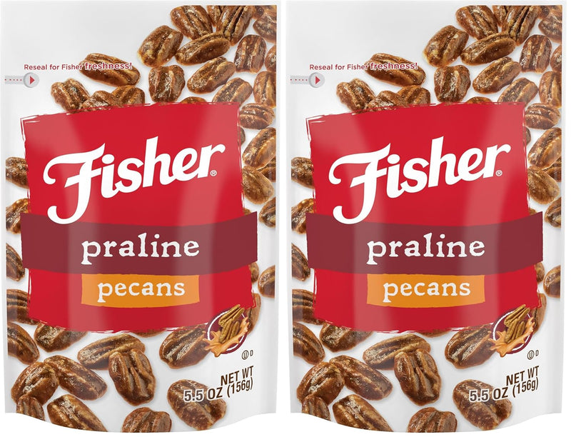 Fisher Snack Glazed Pecans Candied, 24 oz (Pack of 1), Junior Mammoth Candied Pecans, Perfect for Gifting or Personal Enjoyment, Crunchy, and Irresistibly Sweet