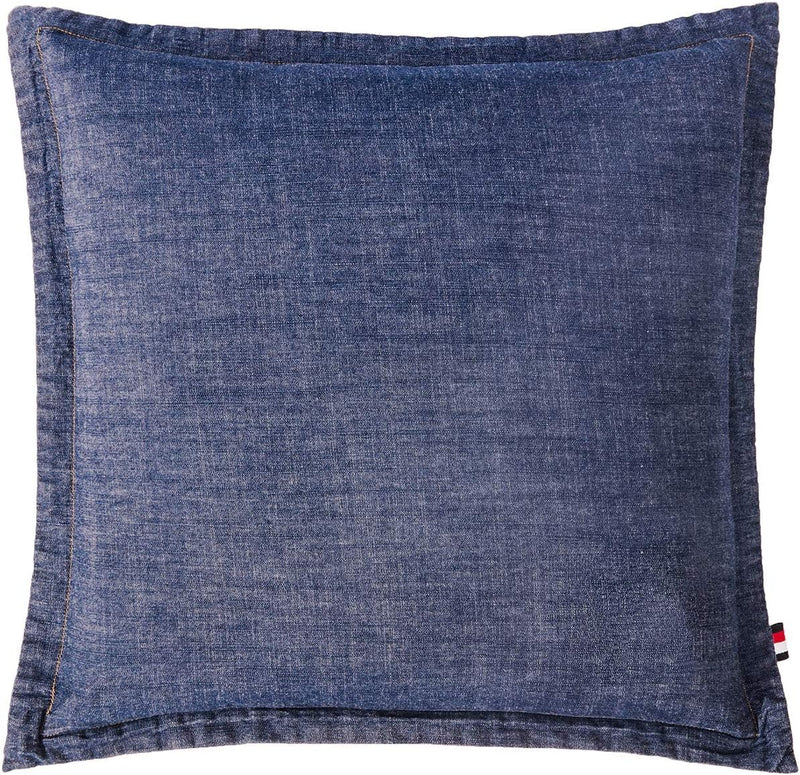 ELEGANT LIFE HOME Denim Dark Blue Duvet Cover 100% Cotton Washed Soft Bedding with Button Closure Corner Ties (1pc, Queen Size 90'' x 96'')