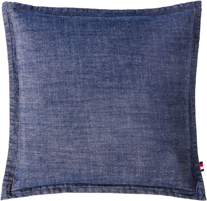 ELEGANT LIFE HOME Denim Dark Blue Duvet Cover 100% Cotton Washed Soft Bedding with Button Closure Corner Ties (1pc, Queen Size 90'' x 96'')