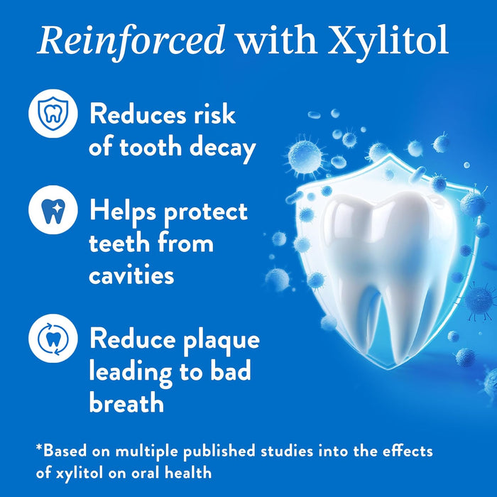 Mouthology 10% Nano Hydroxyapatite Toothpaste (Fluoride Free), Whitening*, Supports Enamel Care*, Appropriate for Sensitive Teeth*, SLS Free, Xylitol nHA Toothpaste for Adults, Mint 4oz (USA Made)