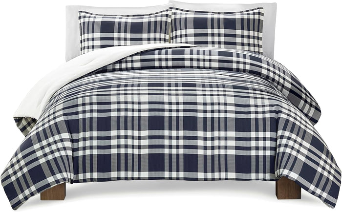 UGG Leonora Comforter Set with 2 Pillow Shams Lightweight Down Alternative Blanket Reversible Cozy Warm All Season Washable and Hypoallergenic Bedding Set, Full/Queen, Purple Shadow
