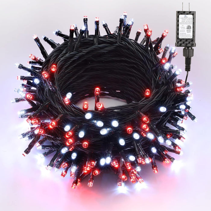 Brizled Purple & Orange Halloween Lights, 95.14ft 240 LED Halloween String Lights Connectable with Timer, 8 Modes Outdoor Orange Light, Plugin Mini Light Waterproof for Outside Spooky Decoration